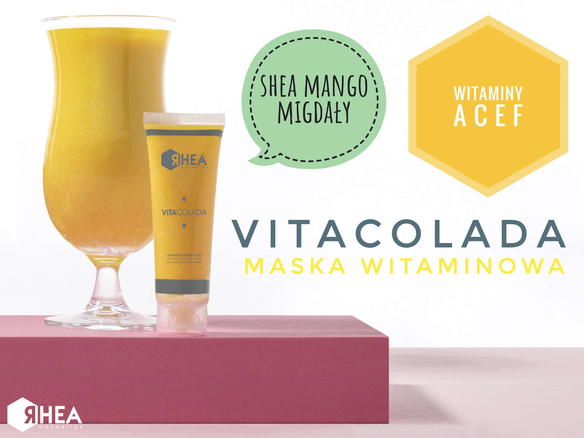 Vitacolada maska witaminowa do twarzy Rhea Cosmetics